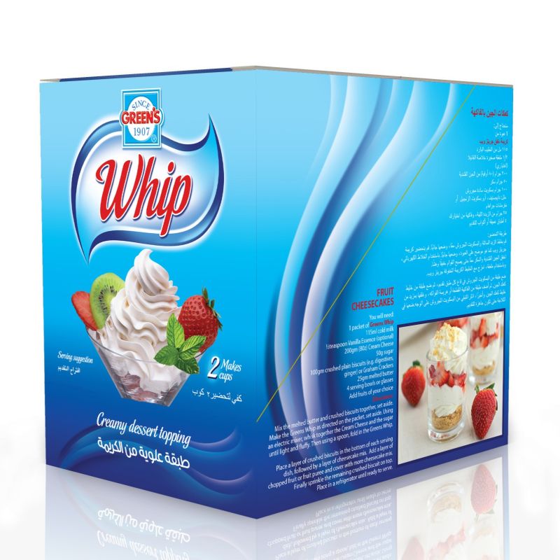 Greens Original Whip 12x38g (A) C/DESERT TOPPING WHIP 12X38G - Image 1